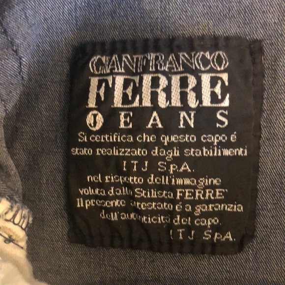 GIANFRANCO FERRE Vintage capri jeans medium stone wash, size 28 US - Picture 16 of 17